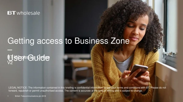 Getting access to Business Zone – User Guide