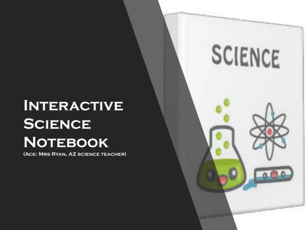 Interactive Science Notebook ( Ack : Mrs Ryan, AZ science teacher)