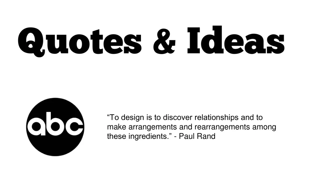 to design is to discover relationships