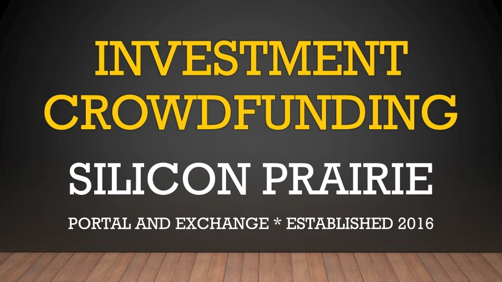 investment crowdfunding