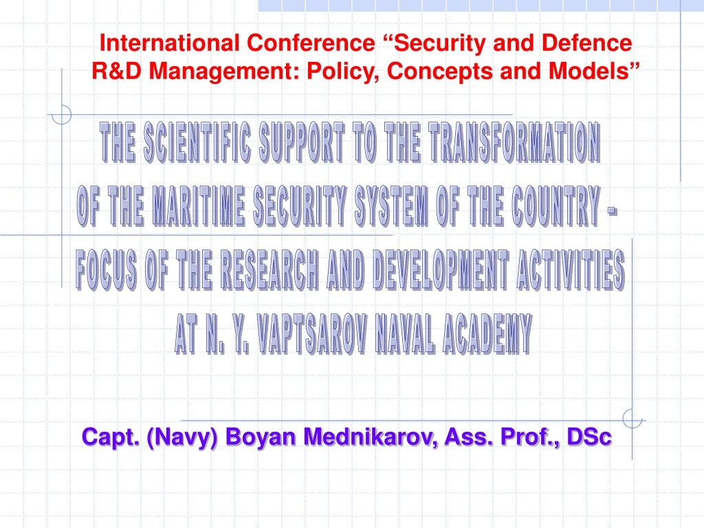 capt navy boyan mednikarov ass prof d sc