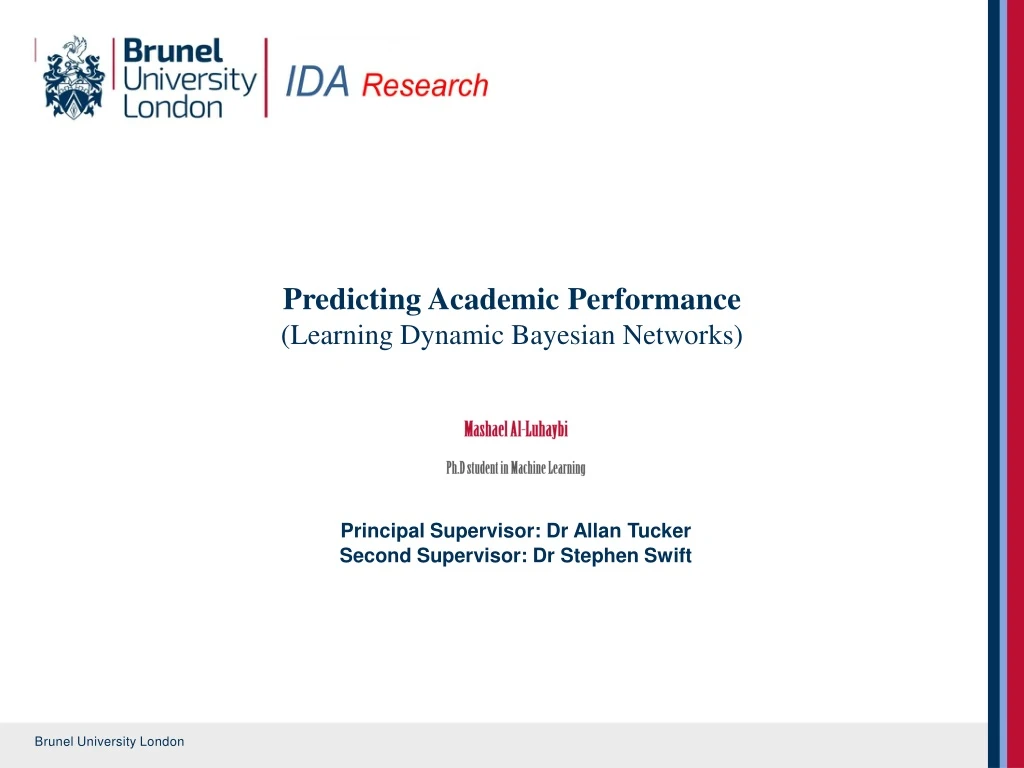 predicting academic performance learning dynamic bayesian networks