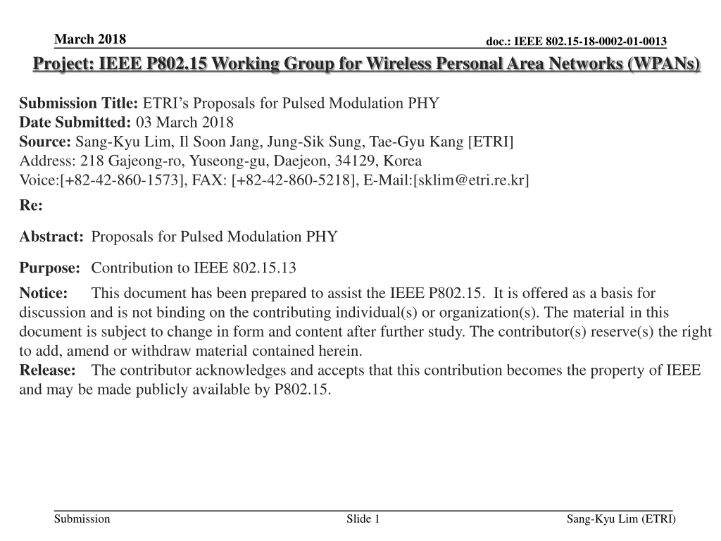 project ieee p802 15 working group for wireless