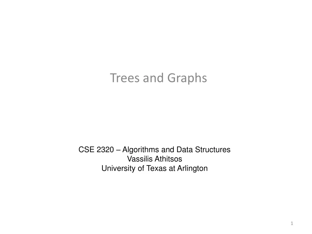 trees and graphs