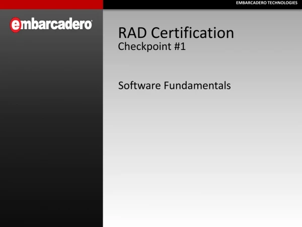 RAD Certification