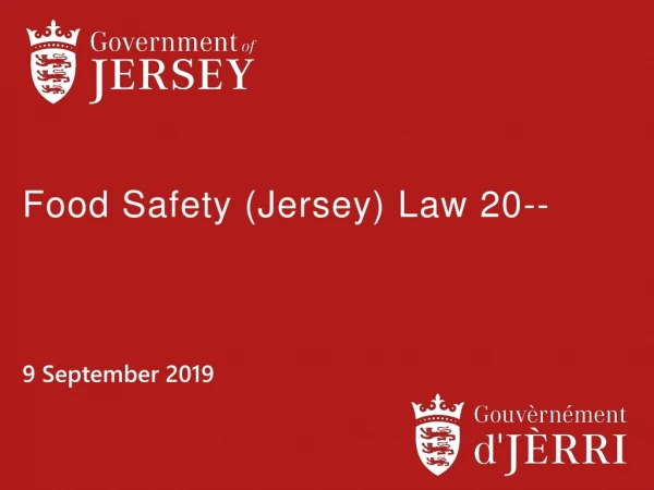 Food Safety (Jersey) Law 20--