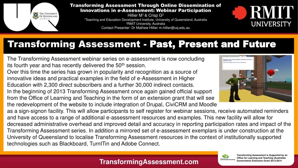 transforming assessment through online