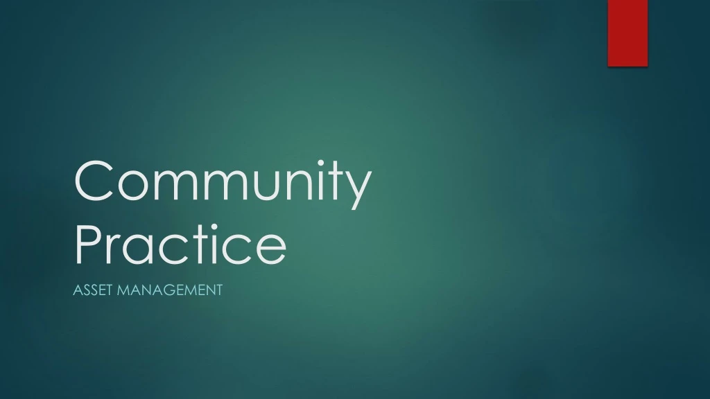 community practice