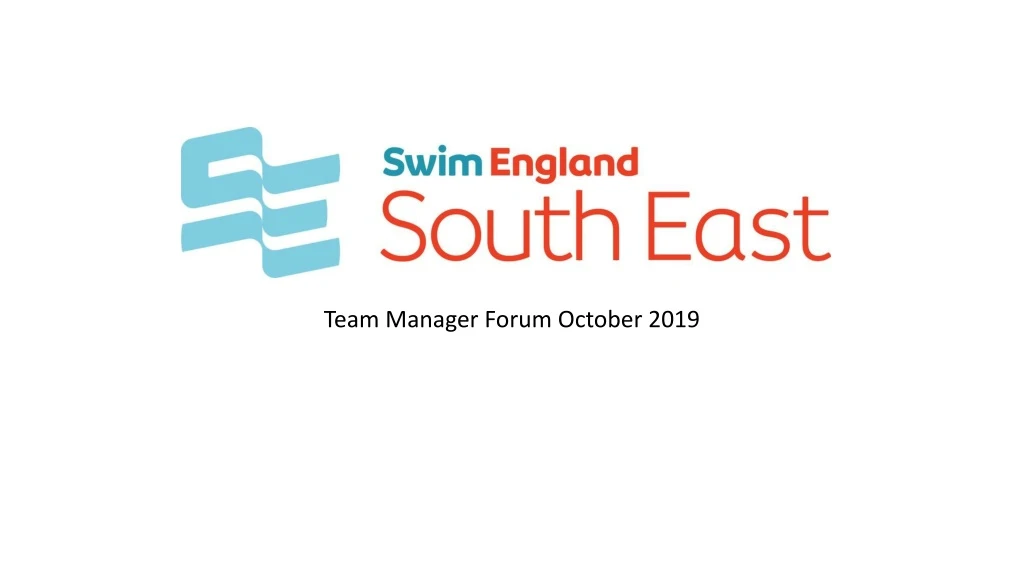 team manager forum october 2019