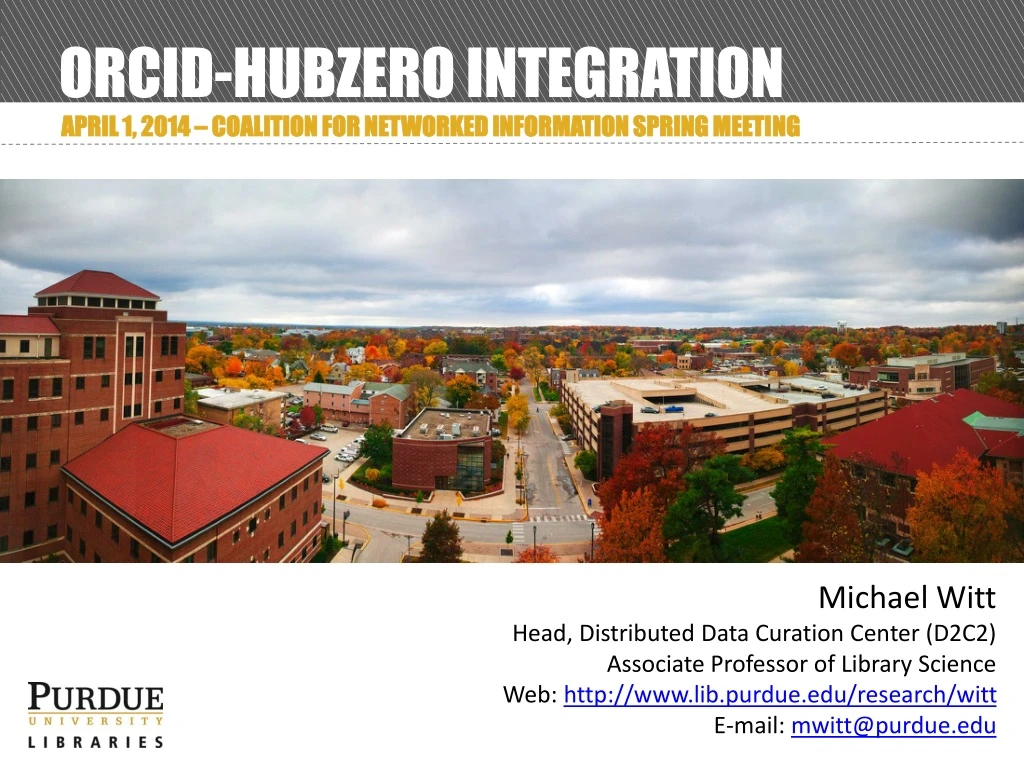 orcid hubzero integration