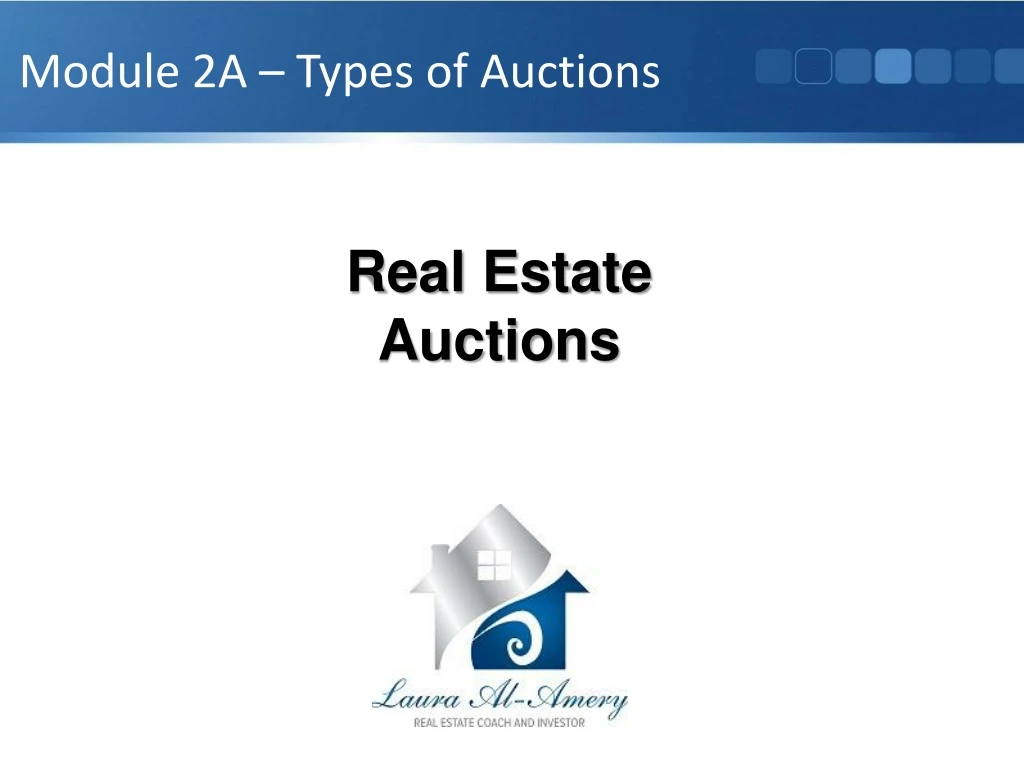 module 2a types of auctions