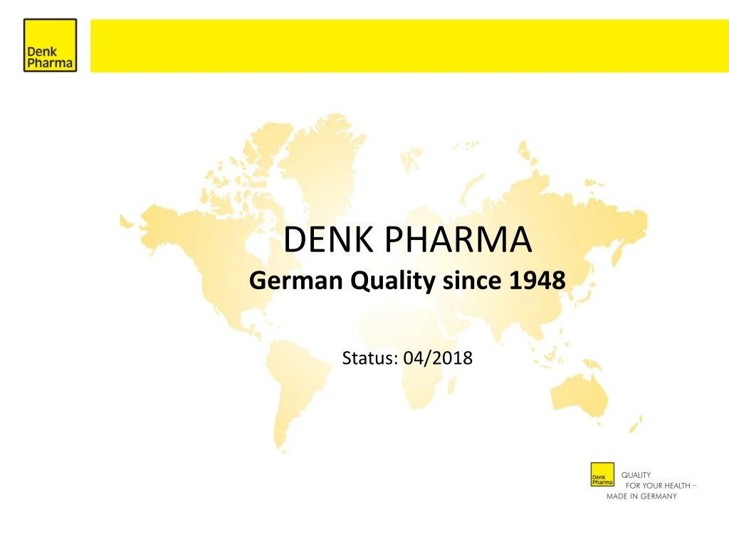 denk pharma german quality since 1948 status