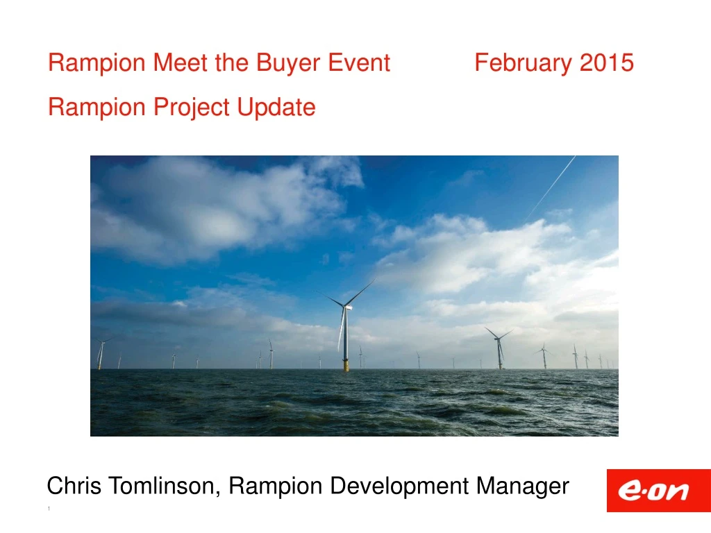 rampion meet the buyer event february 2015 rampion project update