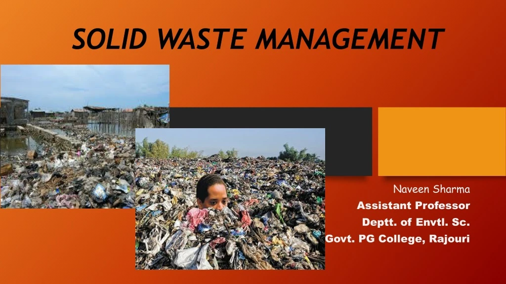 solid waste management presentation topics