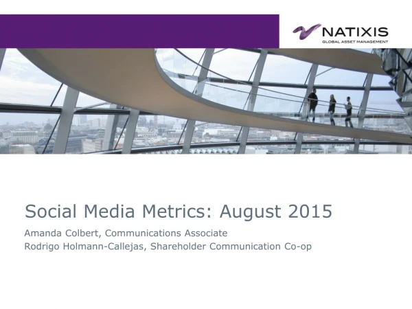 Social Media Metrics: August 2015