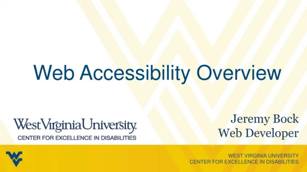 Web Accessibility Overview