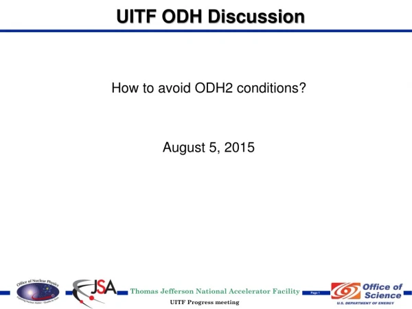 UITF ODH Discussion