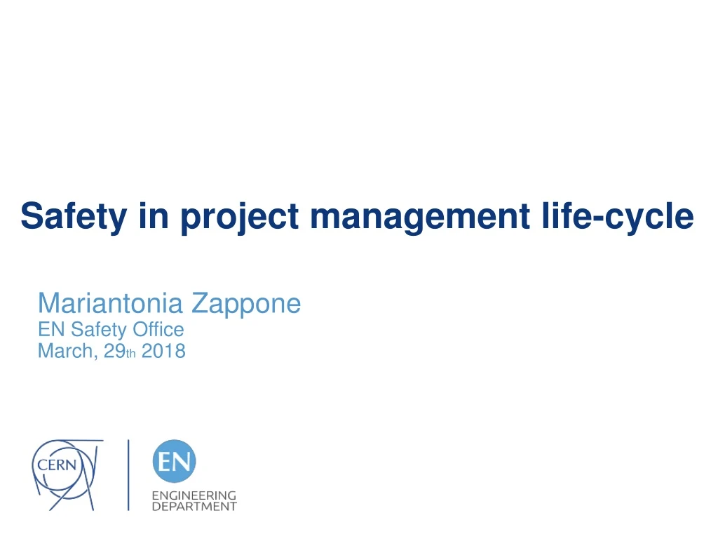 safety in project management life cycle