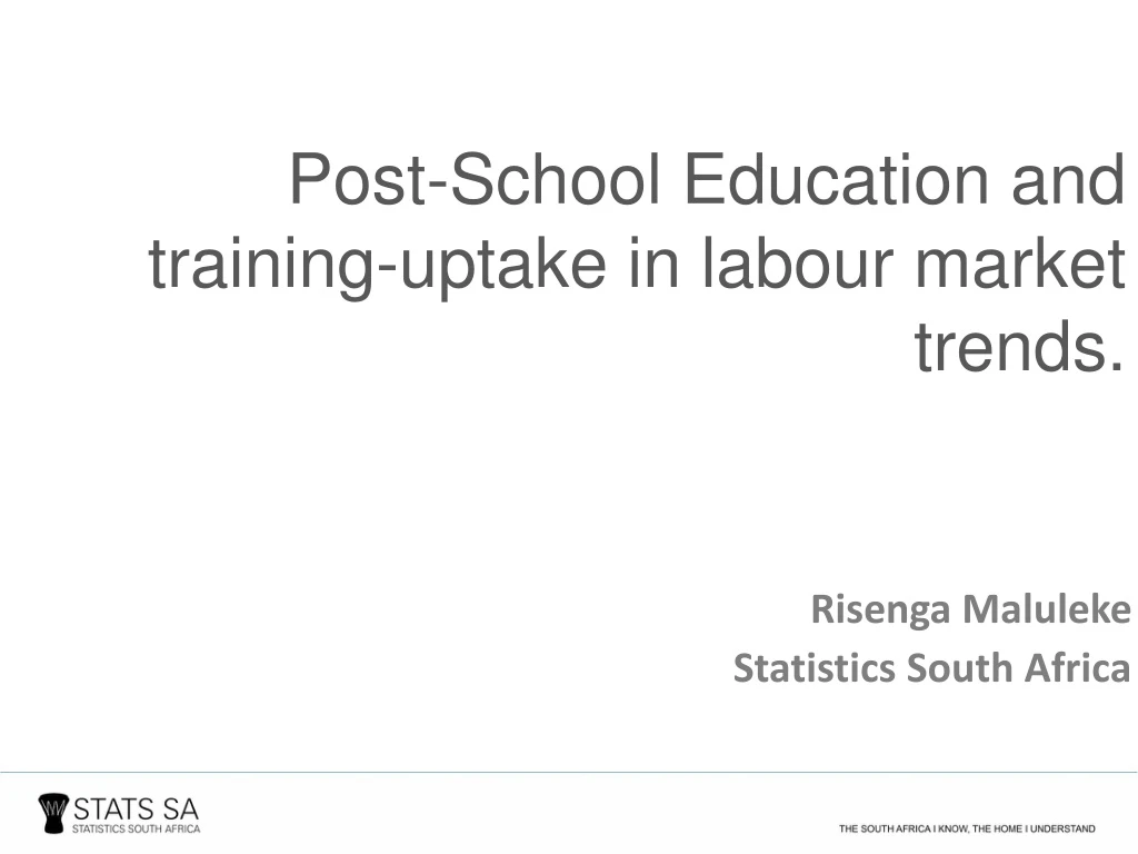 post school education and training uptake in labour market trends