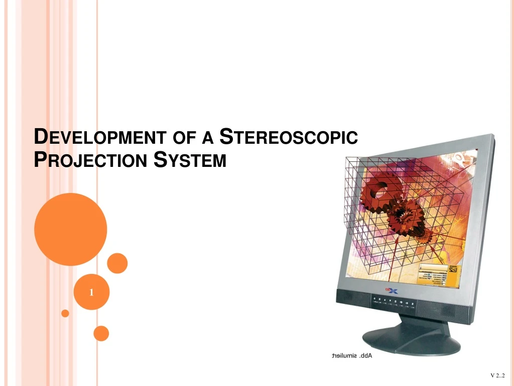 development of a stereoscopic projection system