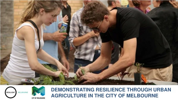 DEMONSTRATING RESILIENCE THROUGH URBAN AGRICULTURE IN THE CITY OF MELBOURNE