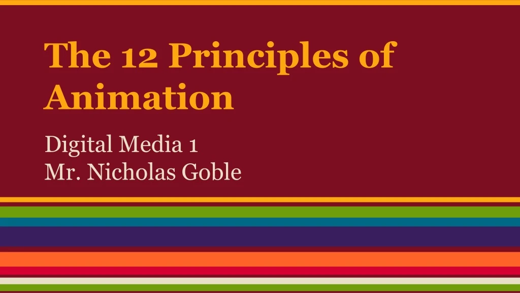 the 12 principles of animation