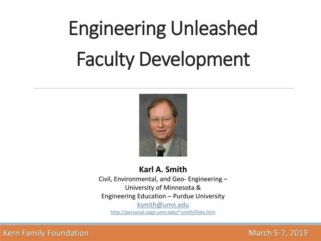 engineering unleashed faculty development