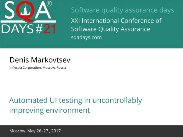 Software quality assurance days