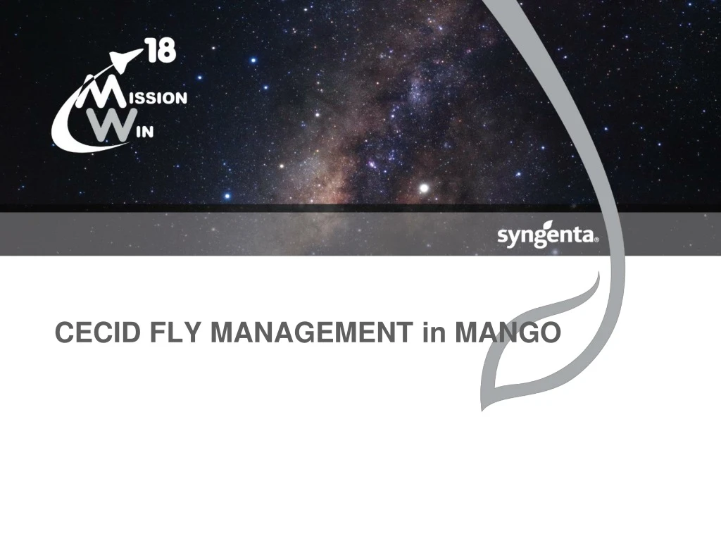 cecid fly management in mango