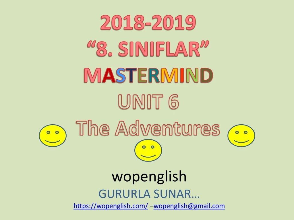 2018 2019 8 siniflar m a s t e r m i n d unit