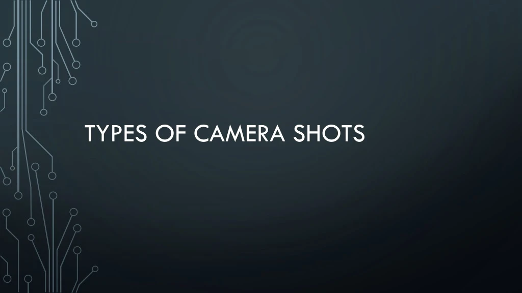 types of camera shots