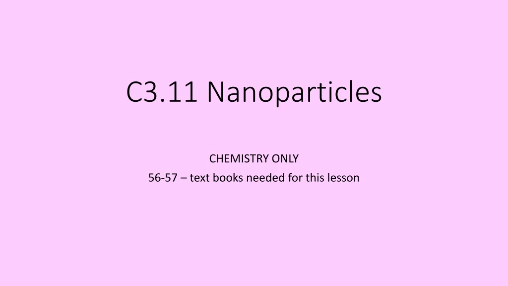 c3 11 nanoparticles