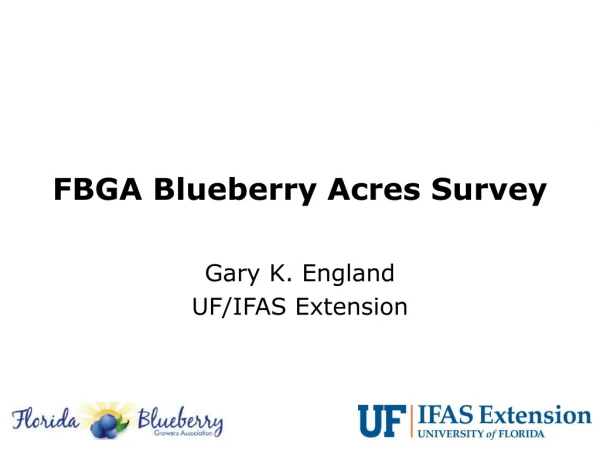 FBGA Blueberry Acres Survey