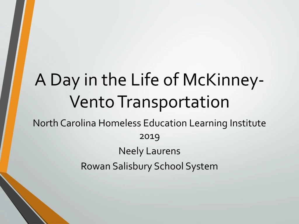 a day in the life of mckinney vento transportation