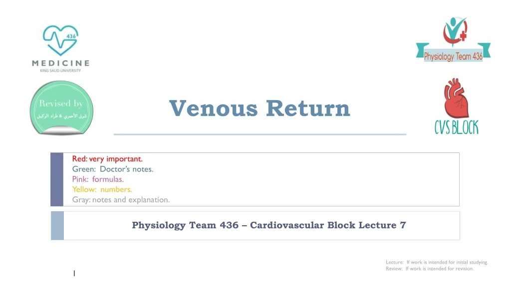 venous return