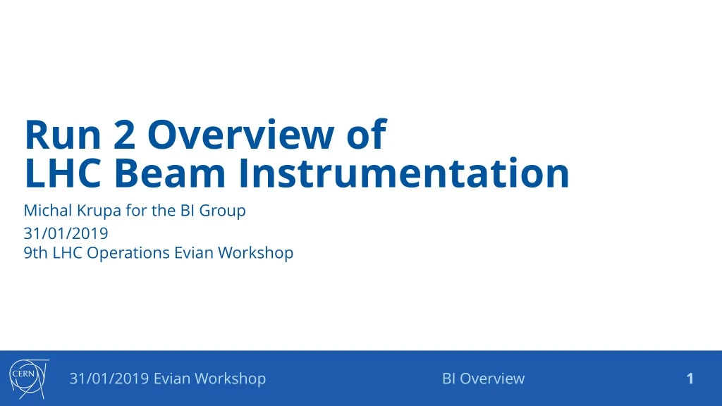 run 2 overview of lhc beam instrumentation