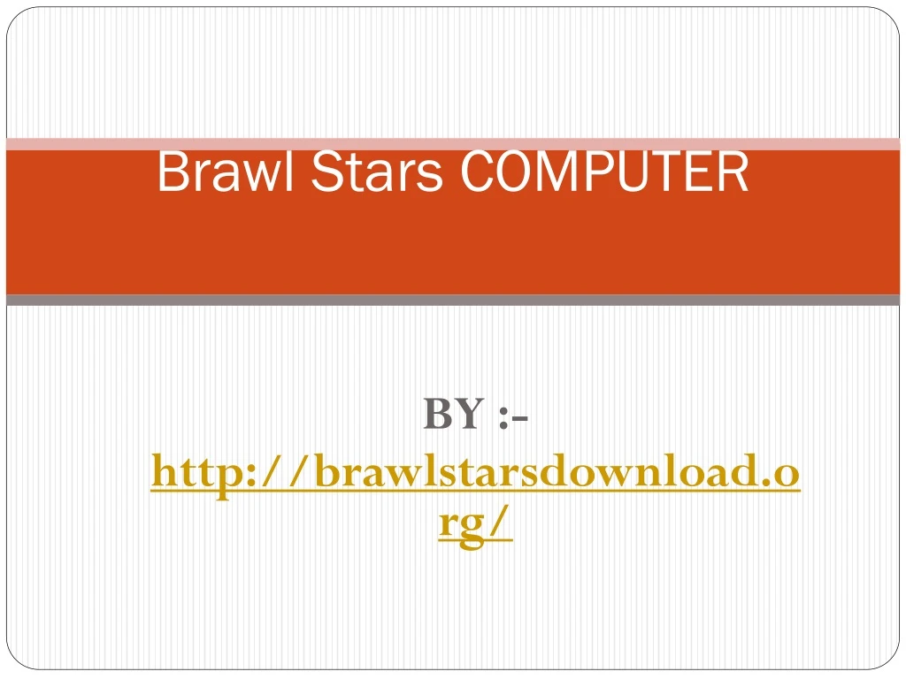 brawl stars computer