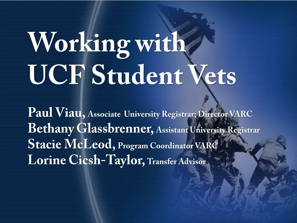 working with ucf student vets paul viau associate