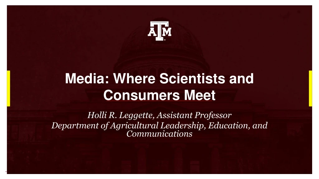 media where scientists and consumers meet