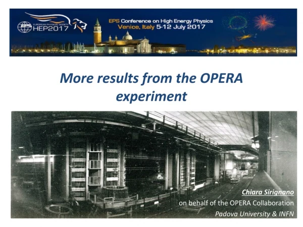 More results from the OPERA experiment
