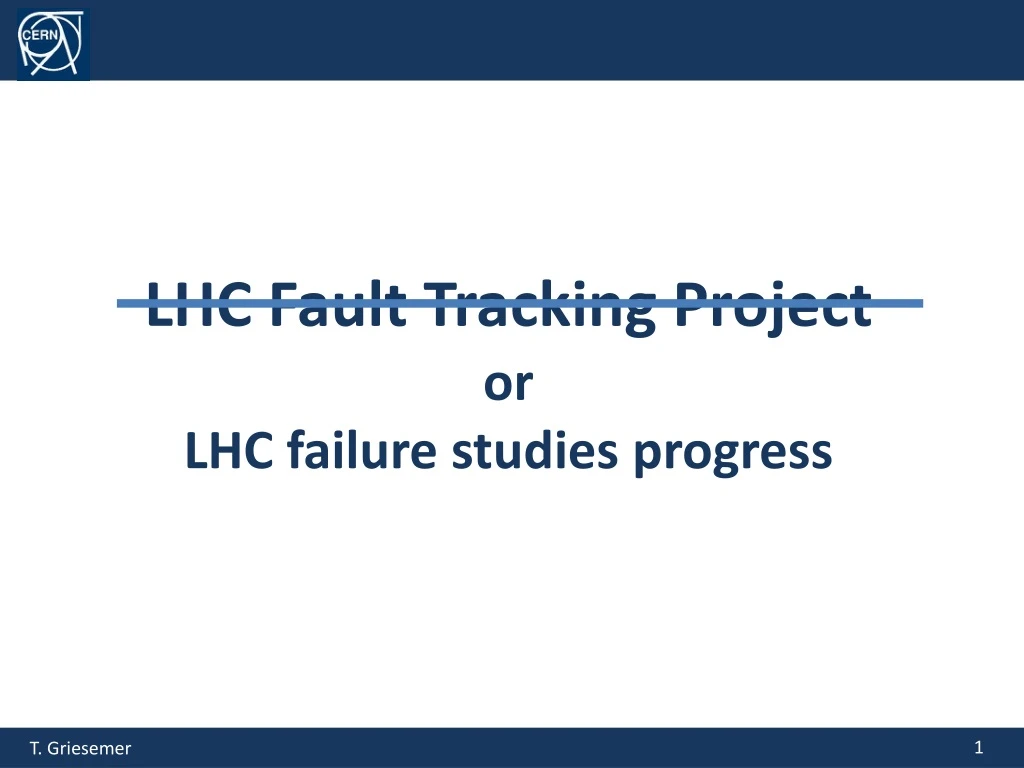 lhc fault tracking project
