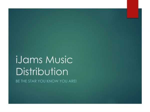 iJams Music Distribution