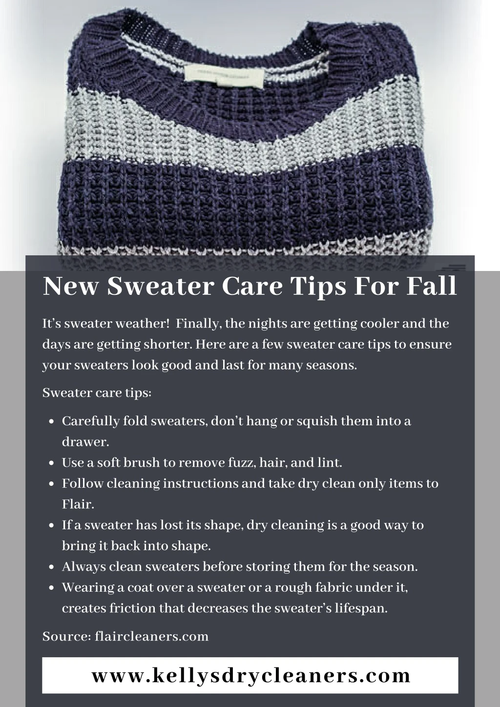 new sweater care tips for fall