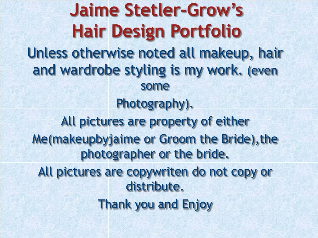 jaime stetler grow s hair design portfolio