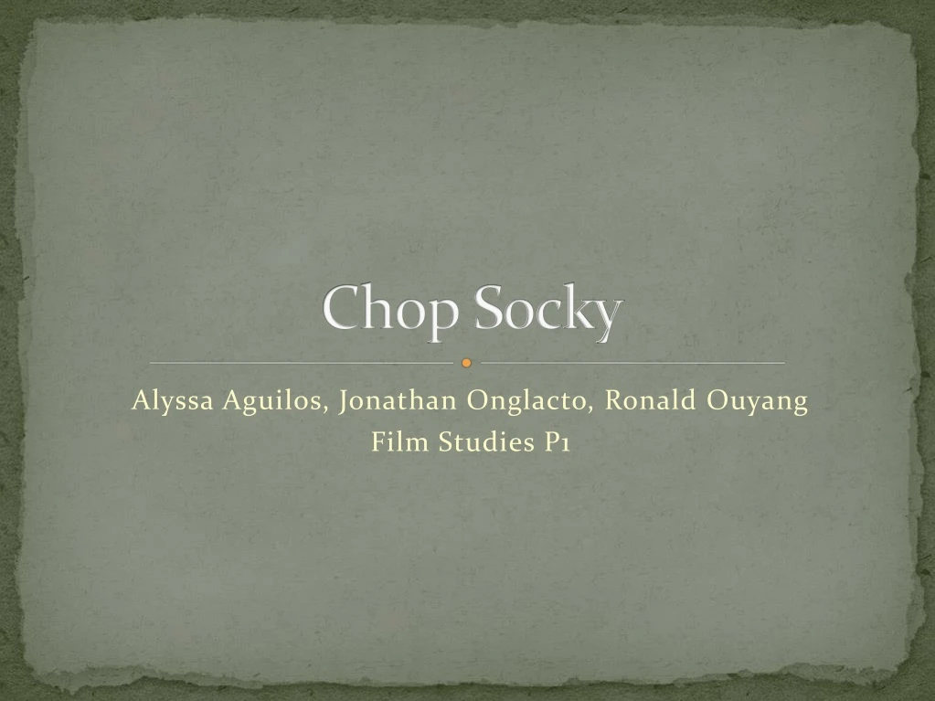 chop socky