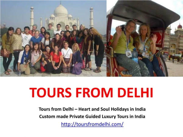 TOURS FROM DELHI