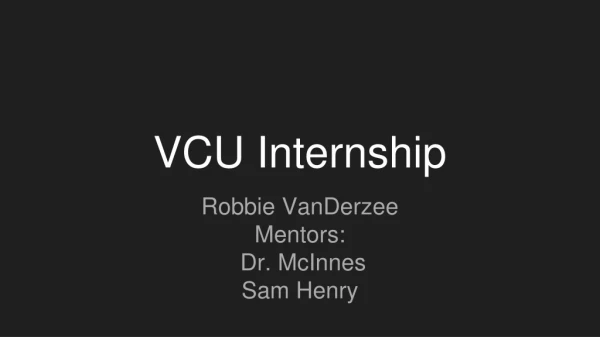 VCU Internship