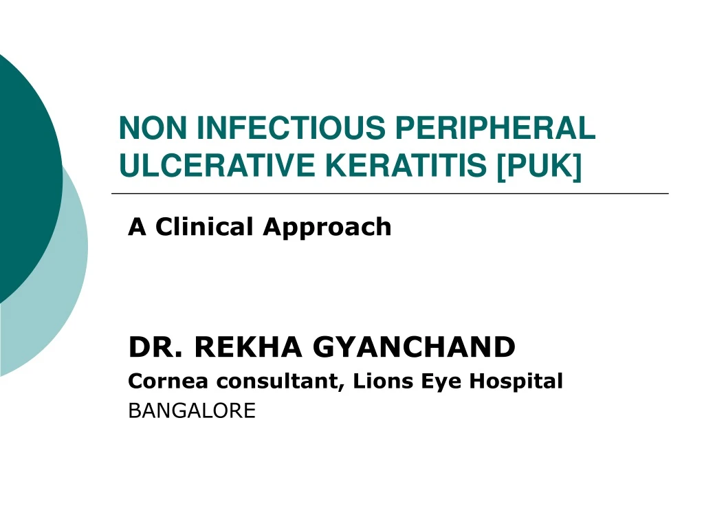 non infectious peripheral ulcerative keratitis puk
