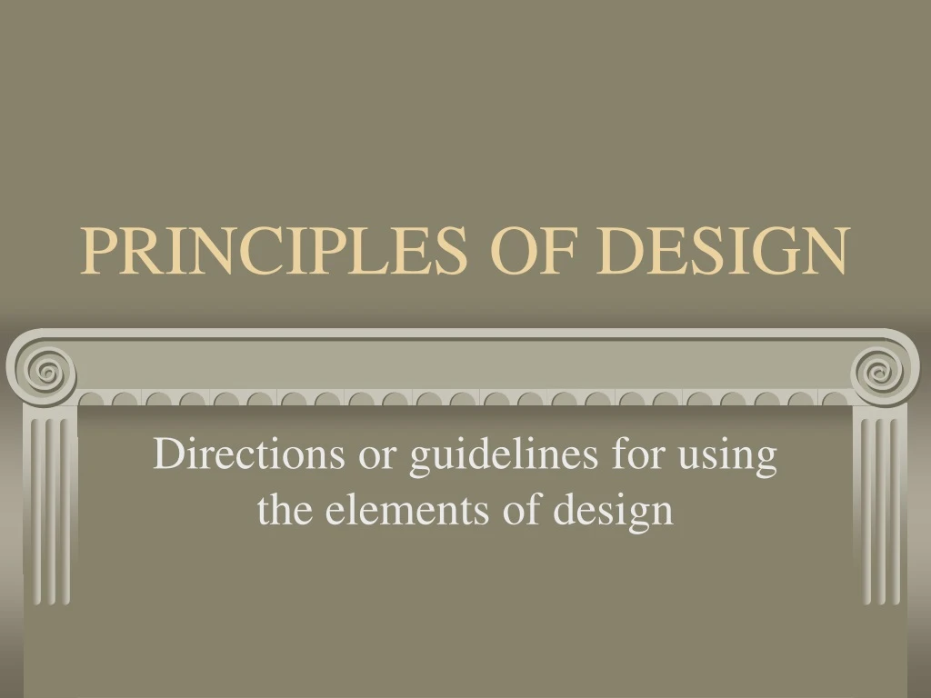 principles of design