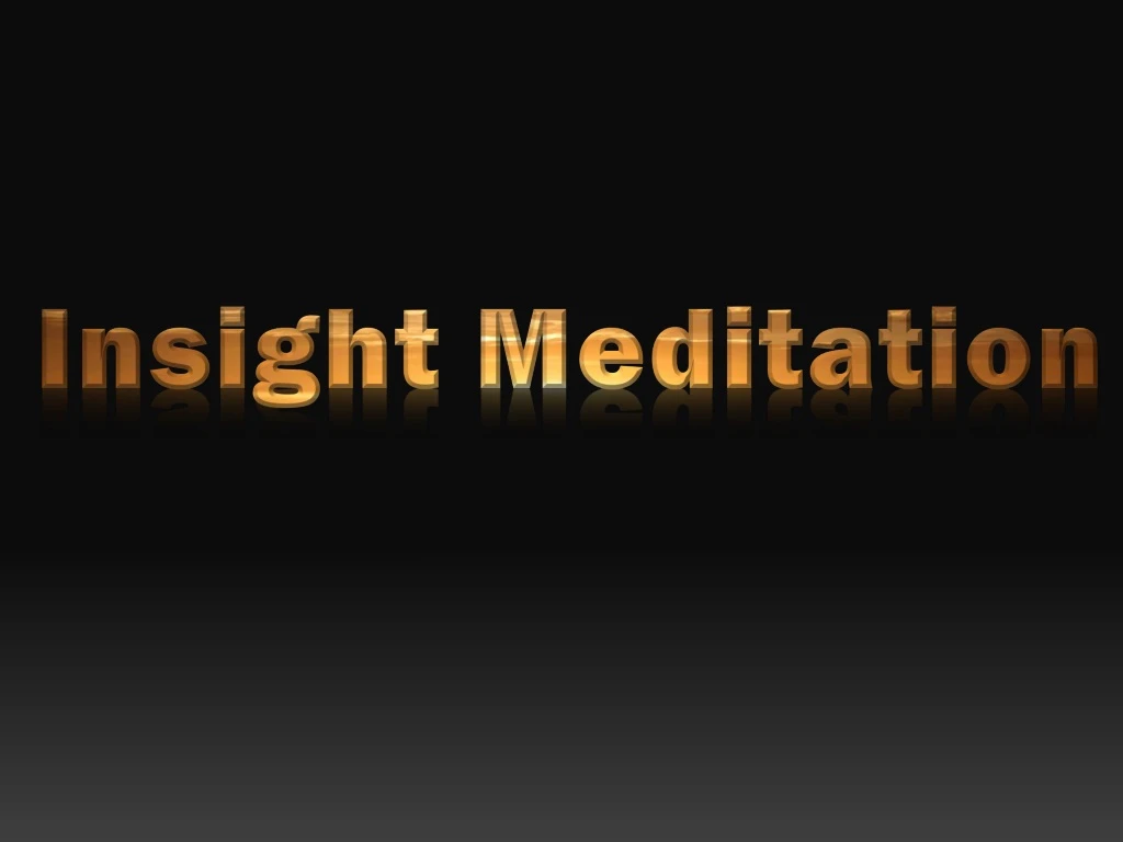insight meditation